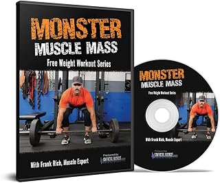 CRITICAL BENCH Monster Muscle Mass Workout DVD - Free Weight Exercise Programs for Full Body, Lower Body, and Arms | Strength Workout Video for Men | Fitness Video DVD