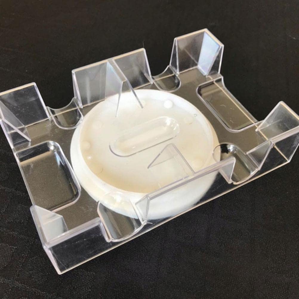 Bandeja giratoria para cartas de 2 barajas/6 barajas, práctico soporte para cartas ideal para organizar juegos de cartas