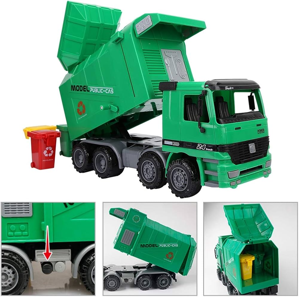 衛生車 Amazon.co.jp: ごみ収集車のおもちゃ、シミュレーションの慣性のごみ収集車の子供の衛生車モデル3つのゴミ箱が付いているトラックのおもちゃをリサイクル、男の子の女の子のためのダンプトラック : ホビー