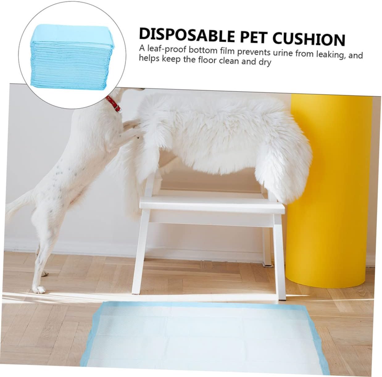DOITOOL 40pcs Disposable Pet Training Pee Pads for Dogs and Cats Easy to Use Quick-Dry Leak Home and Outdoor Potty Training