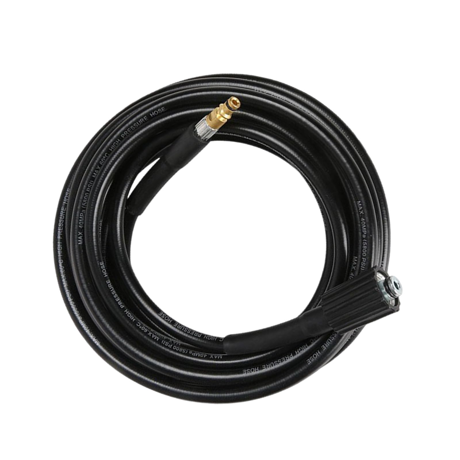 Anti Burst Pressure Washer Hose 5800Psi PVC Substance with Brass Couplers Commercial Use Pressure Washer Hose