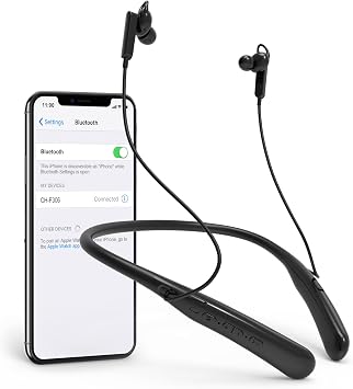 Hearing Aids for Seniors Rechargeable with Noise Cancelling and Volume Control, Neckband Hearing Amplifier with Bluetooth for Seniors Adults Hearing Loss, 29 Hrs Hearing Time, 4 Scene Modes