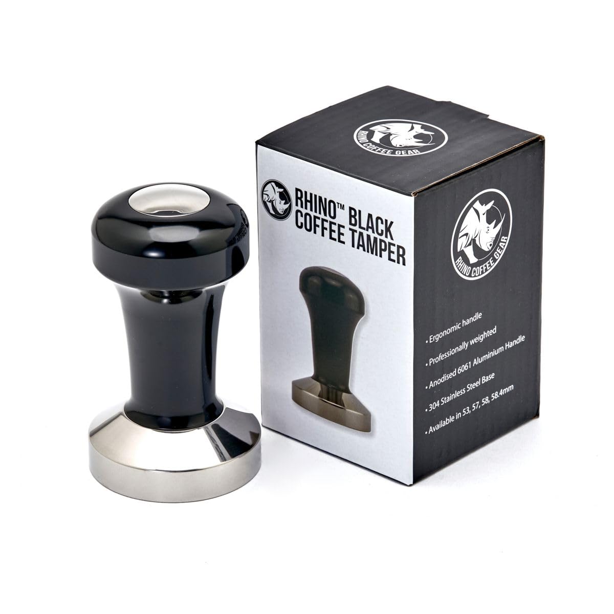 Rhino Coffee Gear Tamper 53mm Black