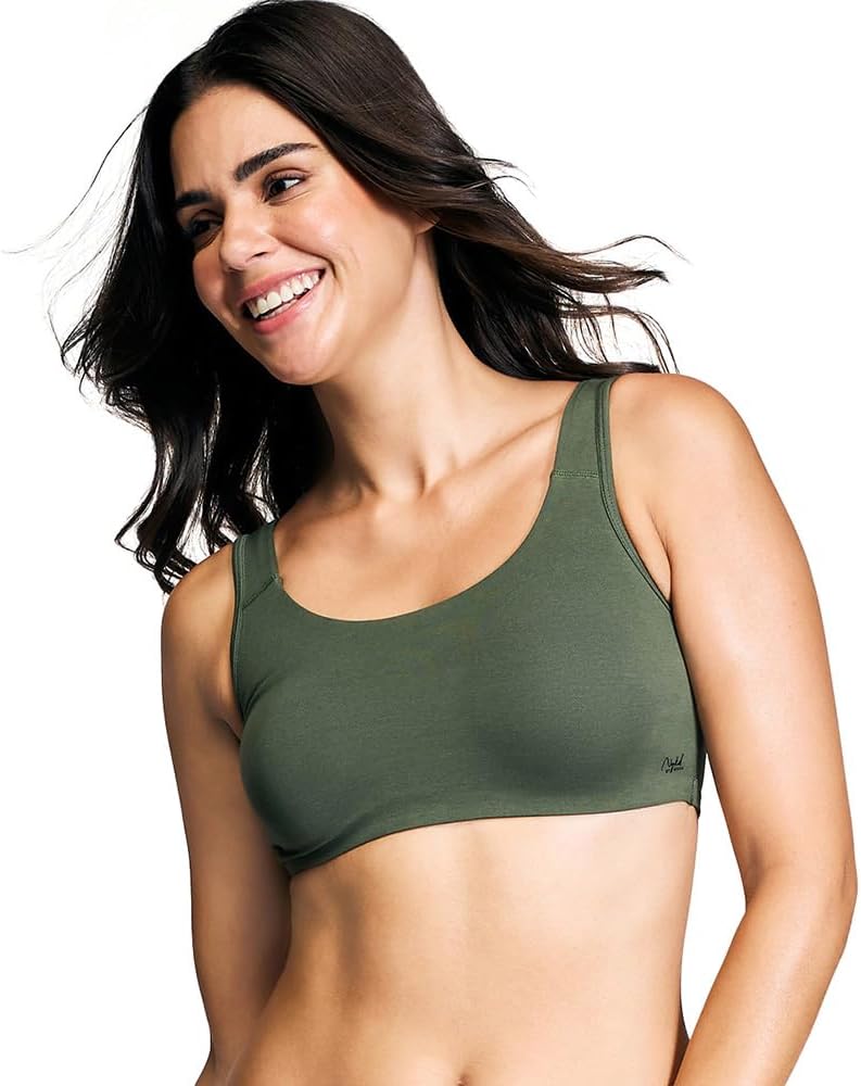 (NYB113 Non Padded & Non Wired Full Coverage Slip On Everyday Bra for Women & Girls | Wide Shoulder Straps for Support with Side Shaper Panel for Lift & Shape