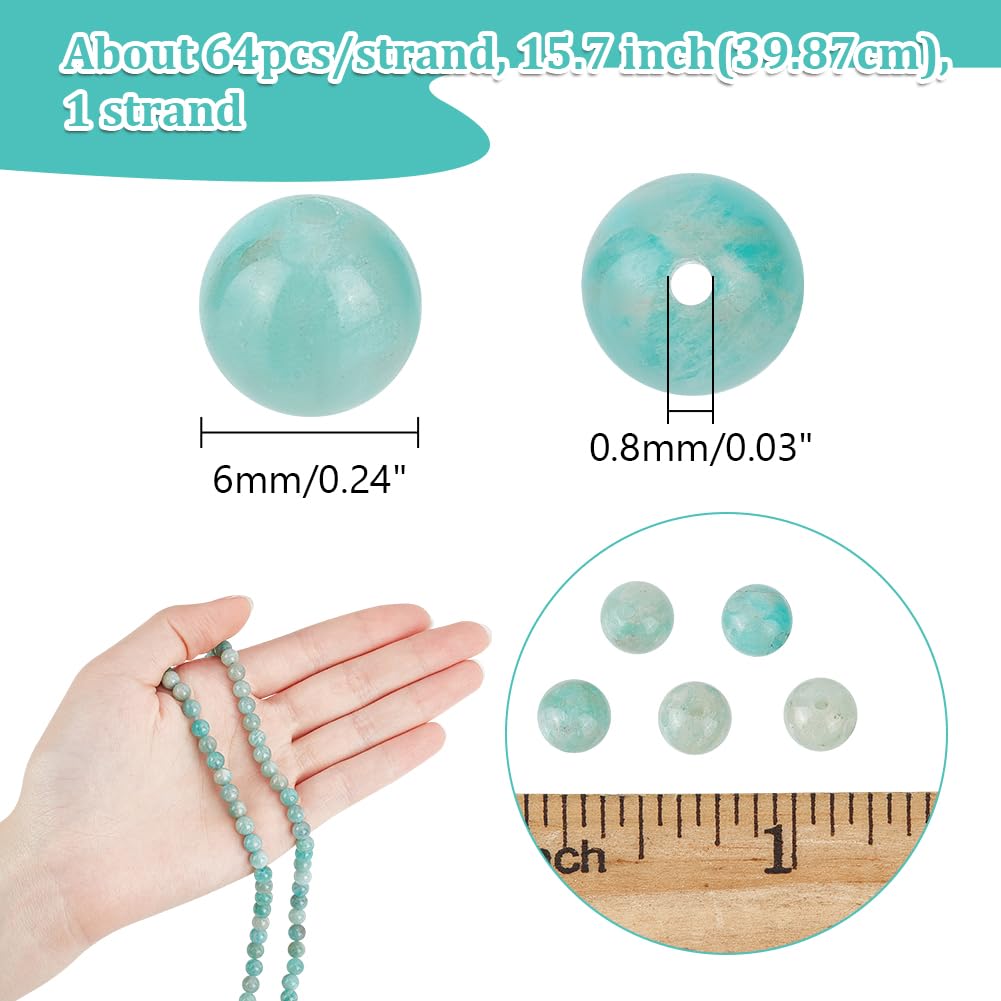 Perlina Di Pietre Preziose Naturali MISTE. Perlina Rotonda Da 6 - Foto 6