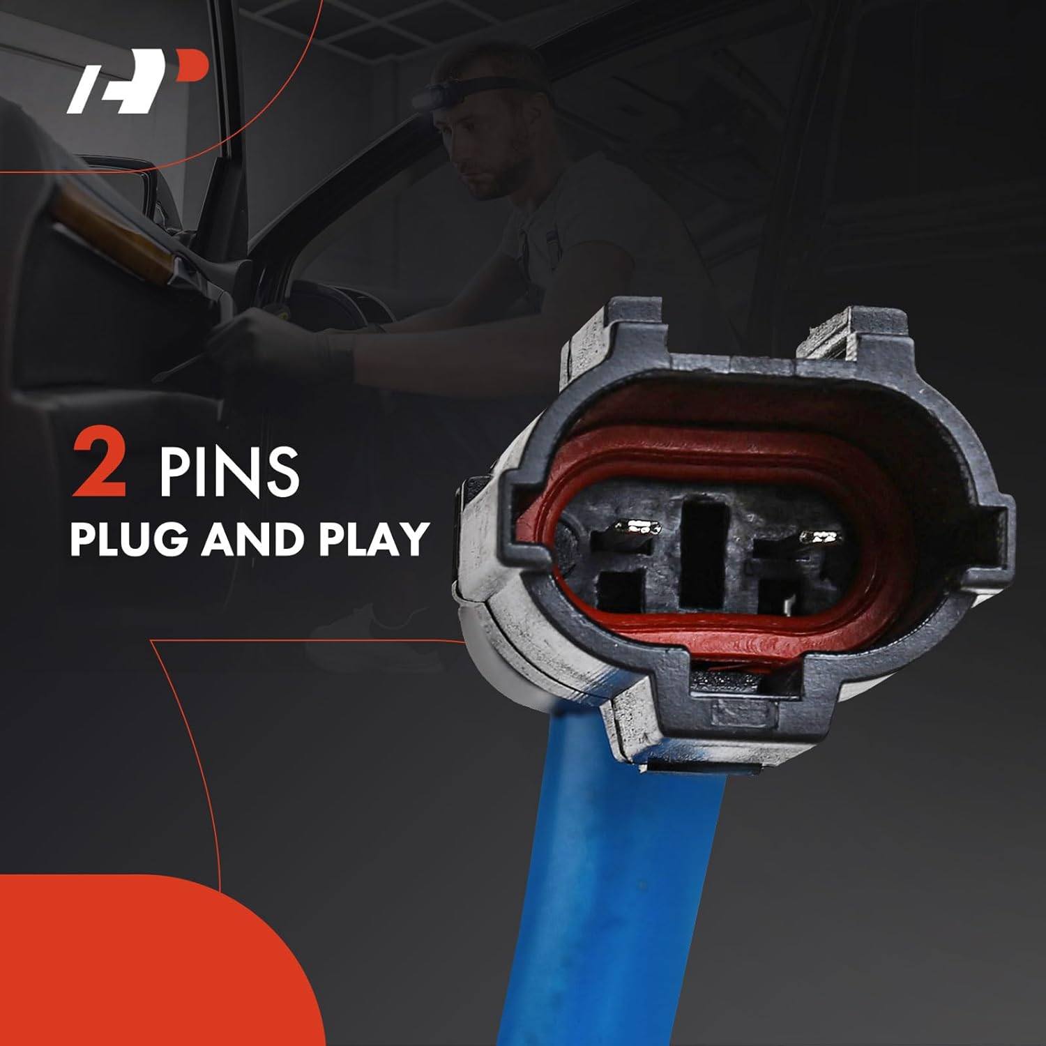 A-Premium Left Power Window Lift Motor Compatible with Ford F-250 F-350 F-450 F-550 Super Duty 1999, Driver Side, 2 Pins Only, Replace# F81Z1523395AA