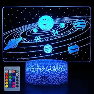 HYODREAM Solar System Night Light Universe Space Galaxy LED lamp for Kids Boys and Girls as Perfect Gifts on Birthdays or Holidays