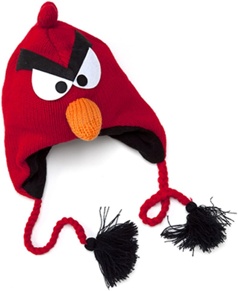 Animal Face Knit Hat (Angry Bird)