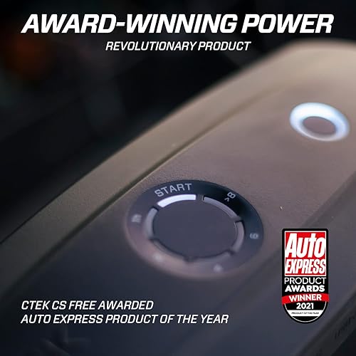 Miniatura 10 de CTEK CS Free®, cargador de batería portátil de 12 V, cargador 4 en 1 con cargador de batería de alta tecnología, para automóvil, teléfono,