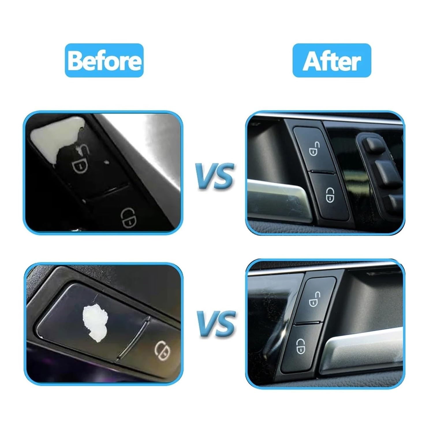 Car Interior Left Right Door Lock Switch Button Fit for Benz C GLK W204 E Class W212 W207 GL ML GLE GLS W166 W463 W156(Black Left)