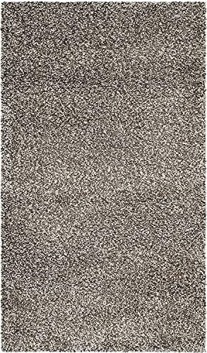 Image of Urban Modern Decor Featuring Soft Shaggy Carpet & Rug for Your Bedroom and Livingroom [Size-4x6 feet & Color-Grey Multi].