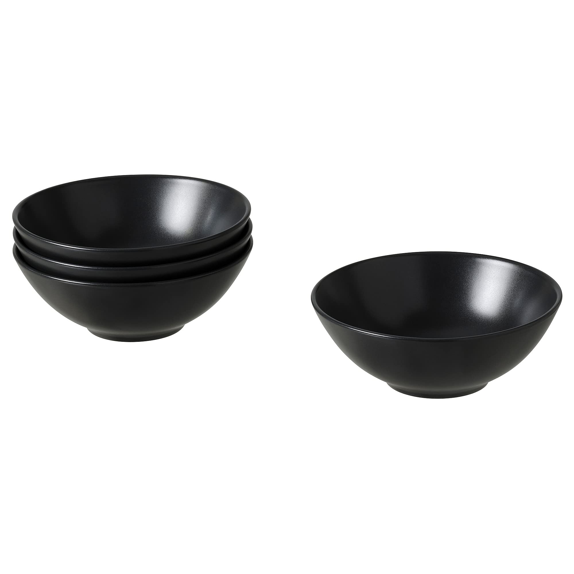 Bol FÄRGKLAR en grès gris foncé mat 16 cm au design épuré durable