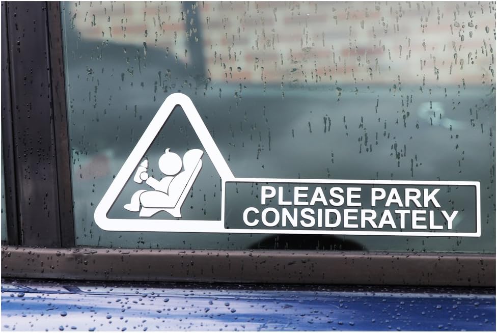 Whamhead Please Park Considerately - Baby Child Seat On Board Car ...