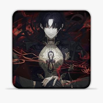 Mouse Mat Honkai Star Rail Blade 30X30 CM 11.81in Anti-Sweat Micro-Weave Fabric Zero Delay Tracking Stitched Edges Non-Slip Fits Office/Home Desk
