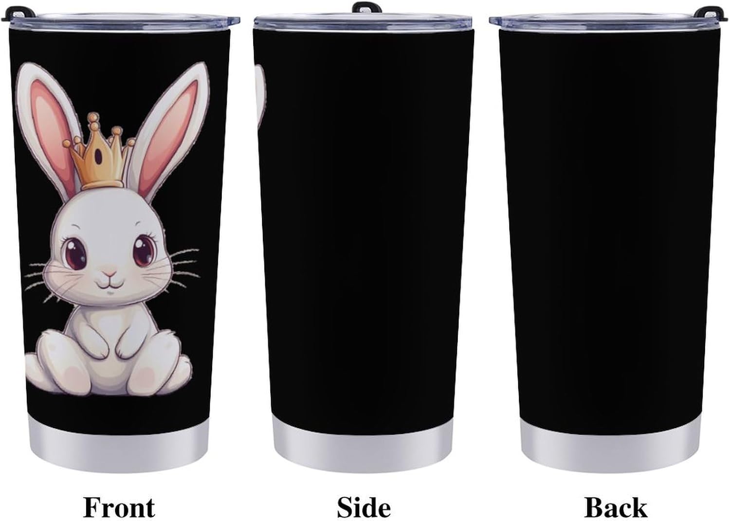 Bunny Travel Coffee Mug Stainless Steel Insulated Tumbler Water Bottle Tea Cup for Home Office