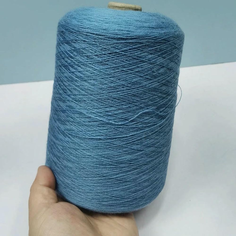 Filato di Lana 100% da 500 g, Filato Sottile Lavorato a Mano all'Uncinetto, Filato di Lana Morbida, Filato Fai da Te Fatto a Mano, Materiale per Sciarpa e Scialle, 1000 m