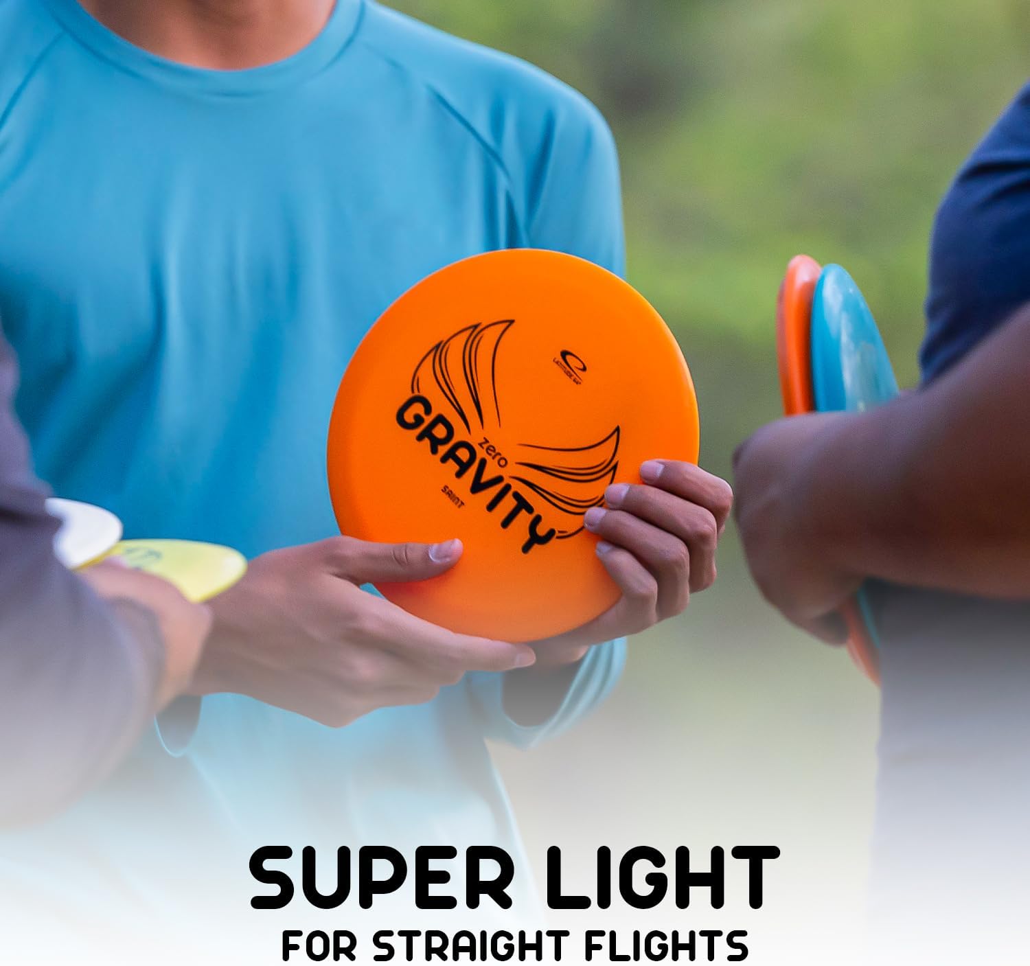 Latitude 64 Gravity Beginner Disc Golf Set | 4 Piece Disc Golf Discs Set | Pure, Fuse, Explorer, Saint | Lightweight, Floating Plastic for Longer Flights | 120-130g (Colors May Vary)