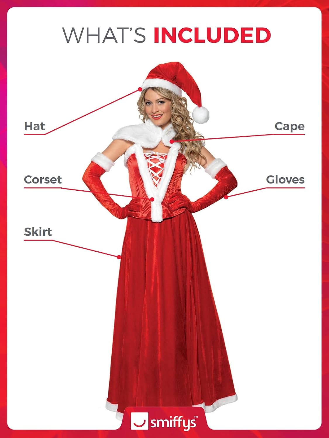 Luxury Miss Santa Costume
