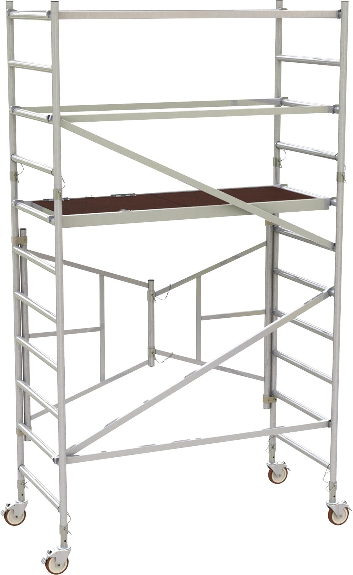 METALTECH AL-Q0105 Scaffold with Guardrail,EasySet,Alum,6ft