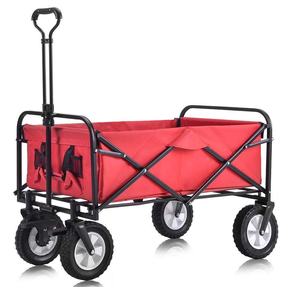 Chariot pliant de jardin pour transporter vos charges lourdes sans effort