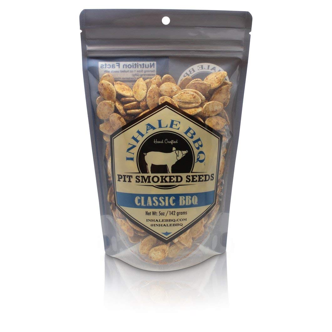 INHALE BBQ - Pit Smoked Classic BBQ Pumpkin Seeds (2 Packs)