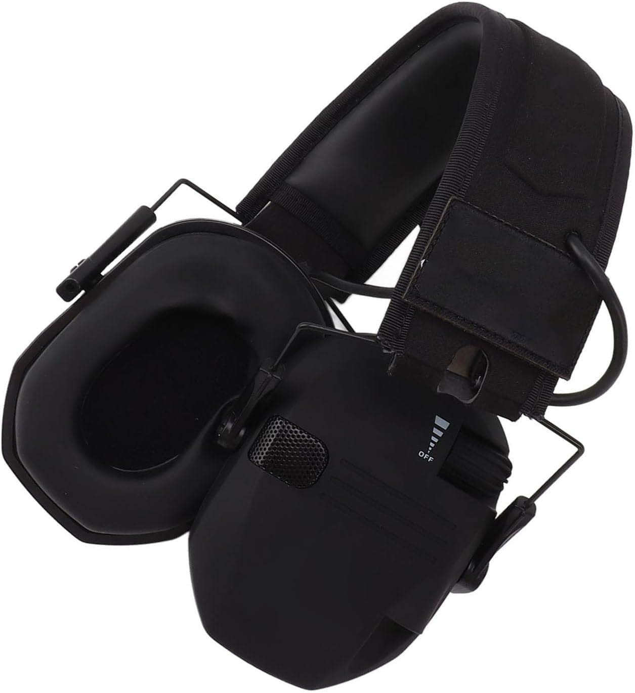 Yinhing Noise Reduction Electronic Earphones By Brand Name Headband Ear Muffs Ideal for Mowing and Work Compact Foldable Design (Black)
