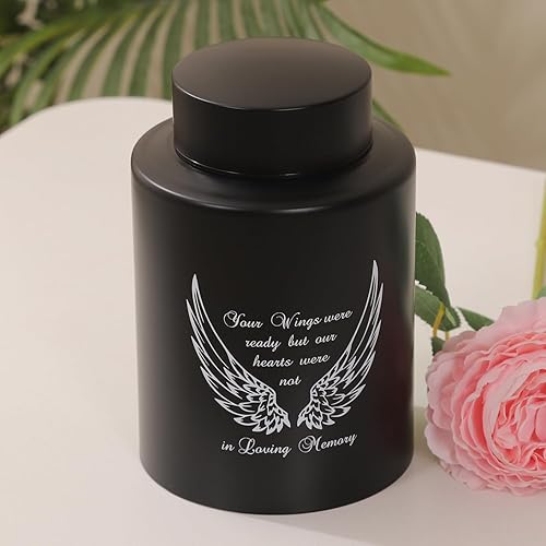 Vista 17 de Urnas medianas para cenizas humanas de hasta 60 pulgadas cúbicas de tamaño mediano para cenizas, urnas de cremación para cenizas, de acero Plata