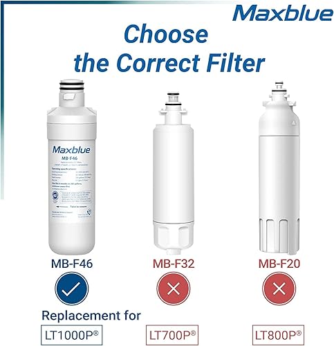 Miniatura 3 de Maxblue LT1000PC ADQ747935 Reemplazo para LG LT1000P, LT1000PCS, LFXC24796S, LFXS28596S, LMWS27626S, ADQ74793501, ADQ74793502, Kenmore 46-9980,