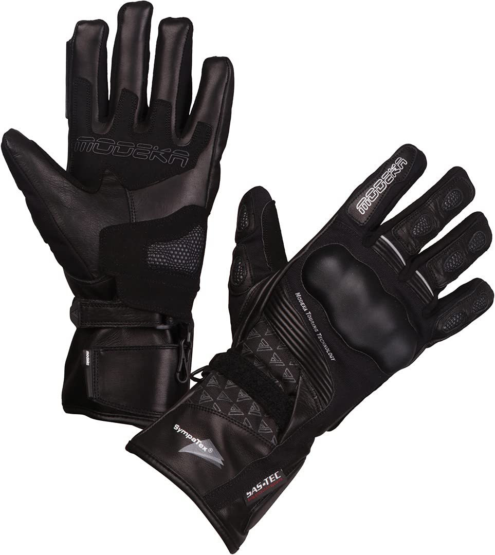 Modeka Panamericana Guanti Moto (Black/Red,9)
