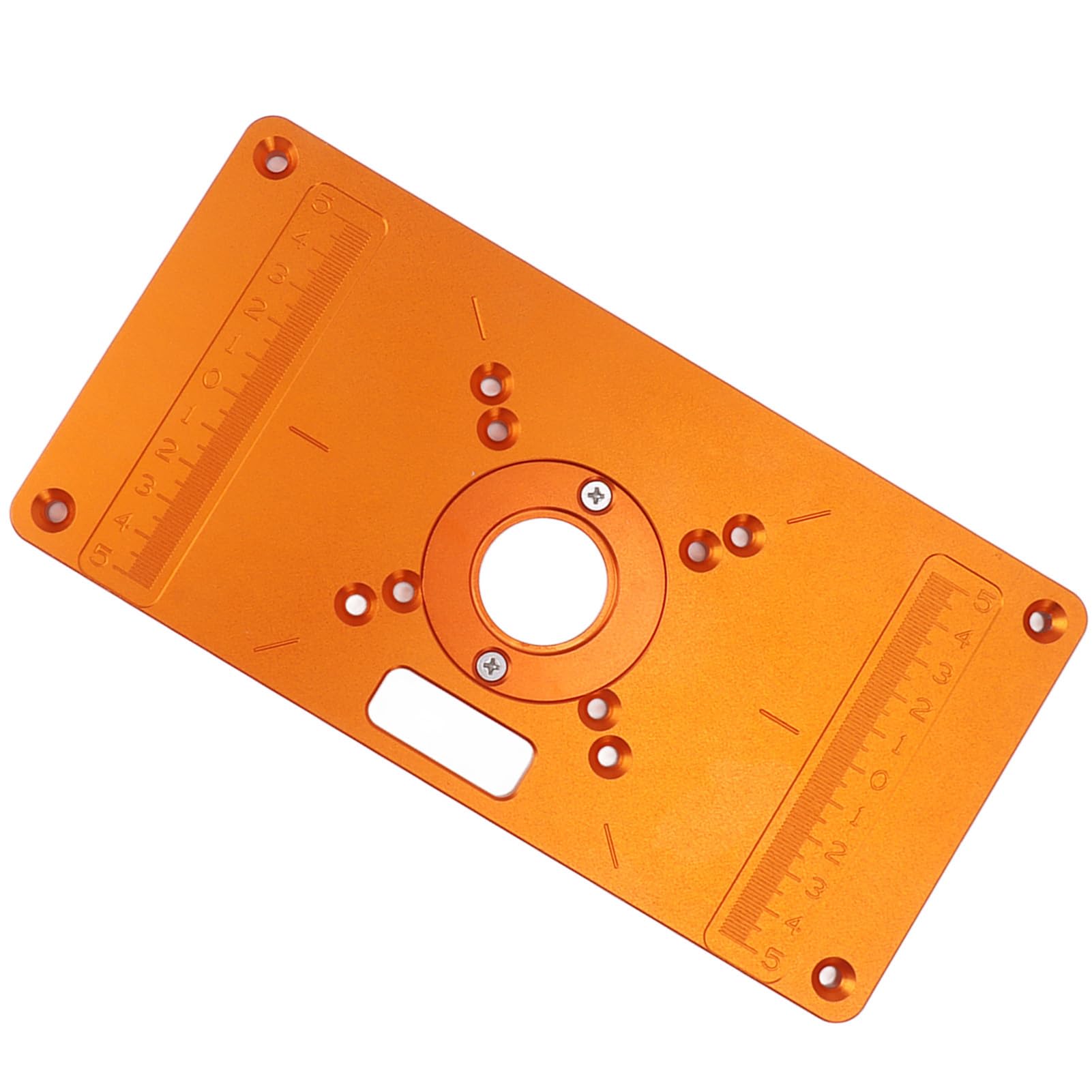 Placa de inserción para mesa de routers, tablero abatible de fresado de madera en aleación de aluminio, panel abatible para máquina de rebajado duradero con 15 accesorios para el