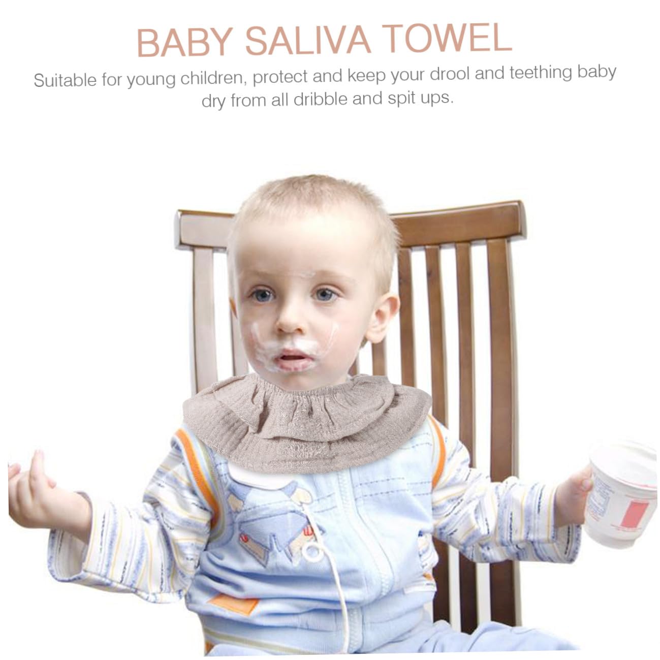 Abaodam 6pezzi Bavaglini Assorbenti Per Bavaglini Per Bebè Teething e Morbidi e