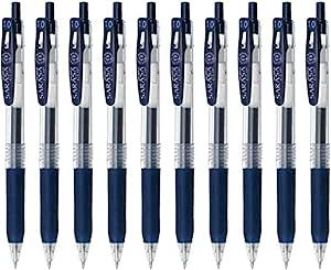 UIXJODO Lot De 10 Stylos Japonais Premium à Encre Gel Noire, Avec