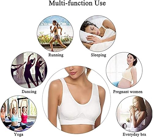 Miniatura 6 de Brasier de aire transpirable y fresco, sujetadores sin costuras para mujer, sujetadores transpirables para mujer