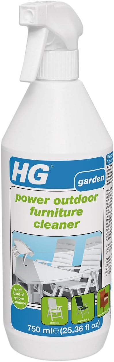 HG Power Outdoor Furniture Cleaner – Powerful Cleaning Solution for Outdoor Patio Furniture – 25.4 Fluid Ounces