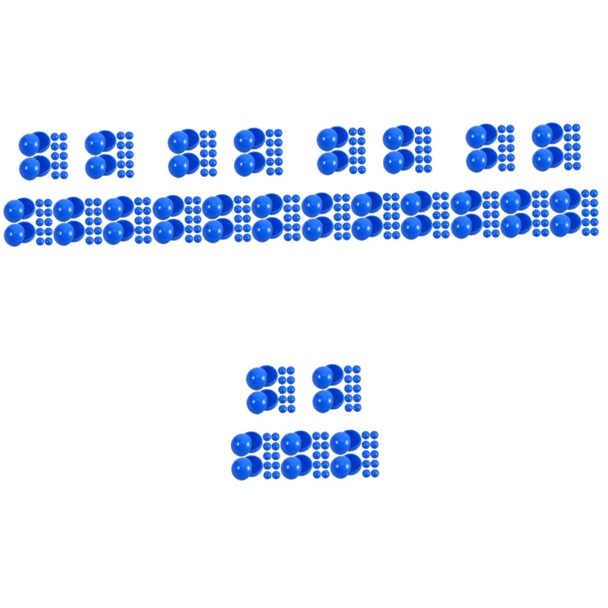 OFFSCH 5sets Plastic Balls Round Game Balls Props for Gumball Party Celebration and Event Supplies 50pcs*5