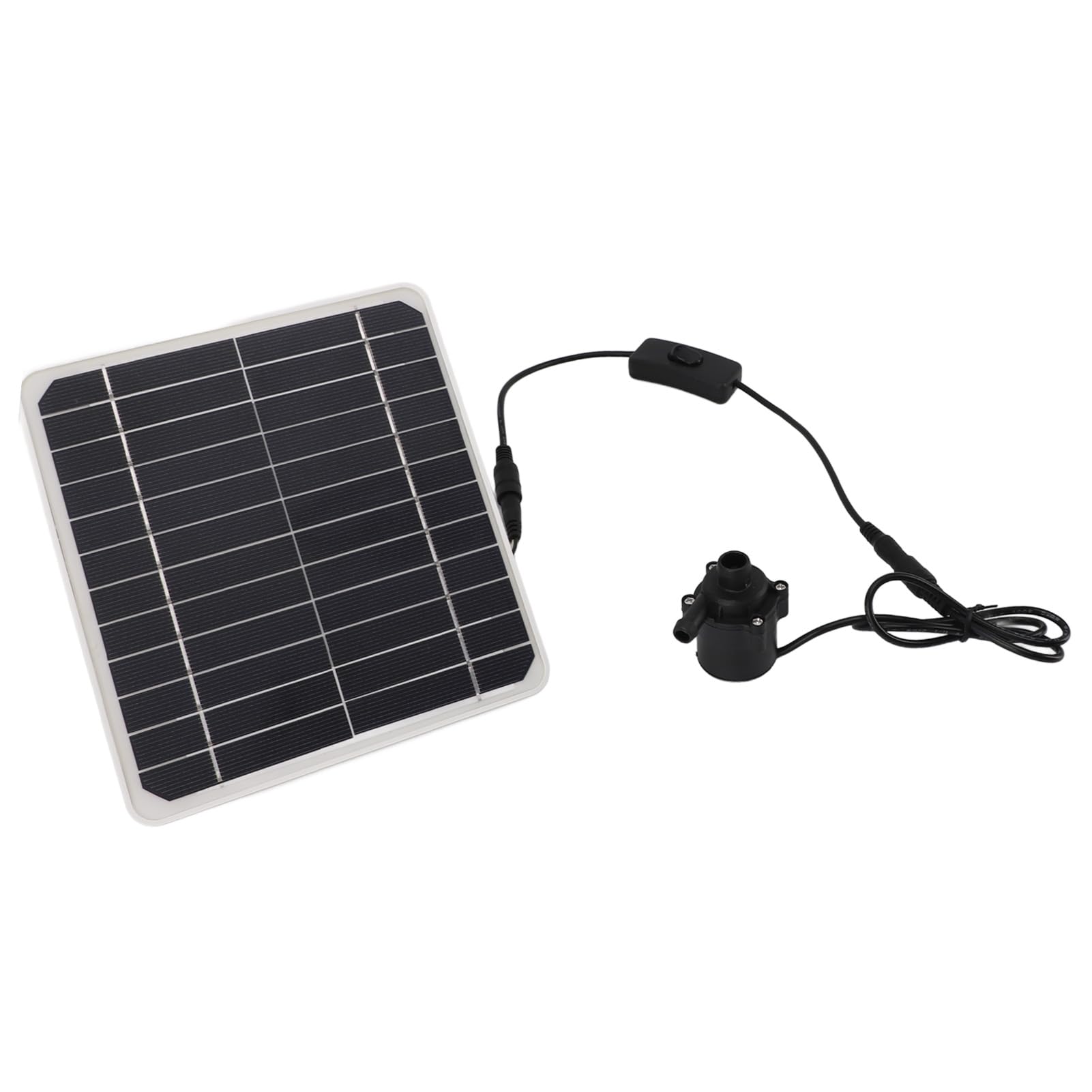Syrisora ​​Bomba de Agua con Energía Solar de 50 W, Kit de Panel Solar, Funcionamiento Las 24 Horas, Kit de Bomba de Fuente de Agua con Panel Solar con Ajuste de Interruptor para