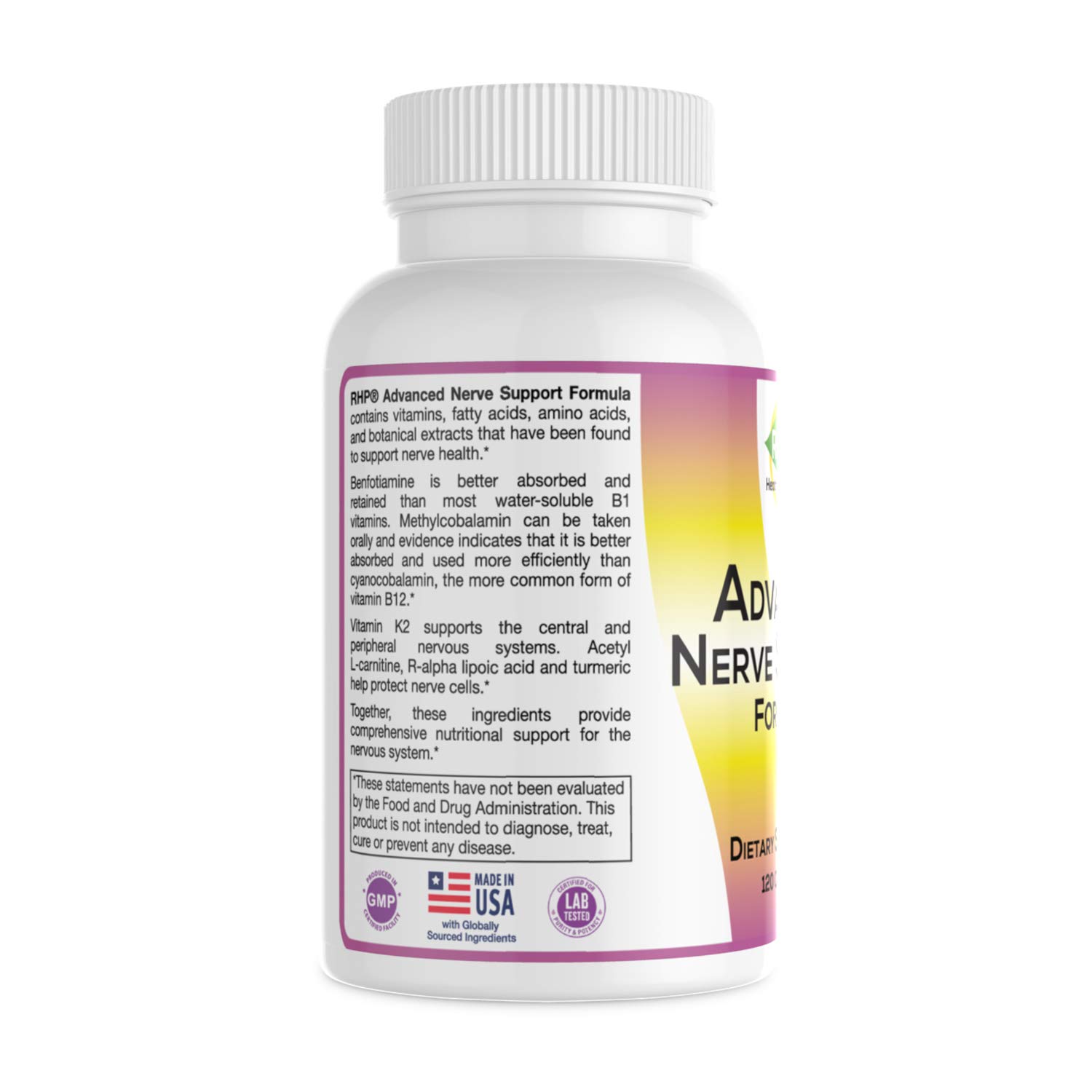 Advanced Nerve Support Formula. Neuropathy Supplement with Alpha Lipoic
