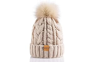 Women Winter Pompom Beanie Hat