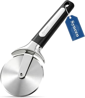 Heavy Duty Pizza Cutter Wheel, Stainless Steel Sharp Pizza Slicer