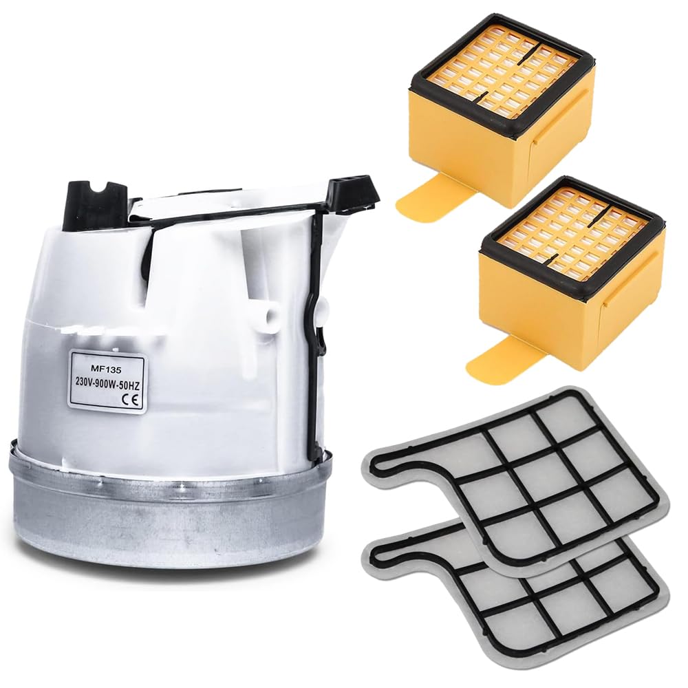 Moteur Folletto Vk135/136 compatible avec 2 filtres Hepa et grilles