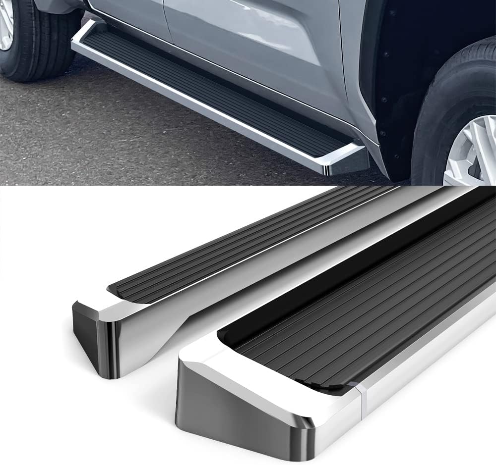 HD Ridez Running Board 6" Silver Compatible with Toyota Tundra 2022-2026 Double Cab (Nerf Bar Side Steps Side Bars)