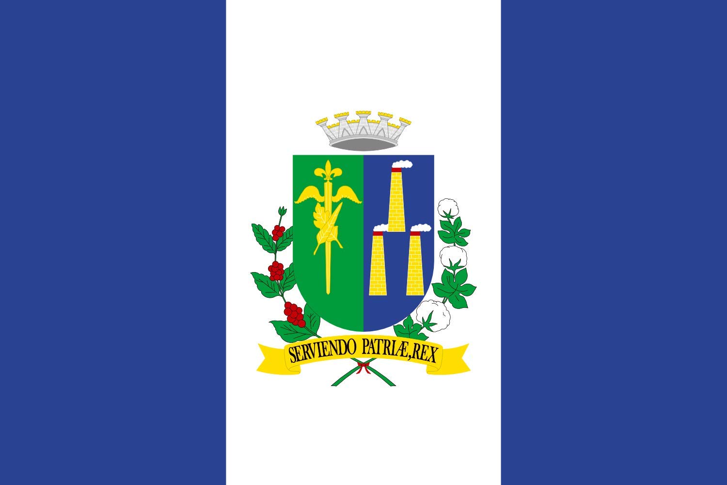 Drapeau Laranjal Paulista aux finitions soignées et couleurs éclatantes