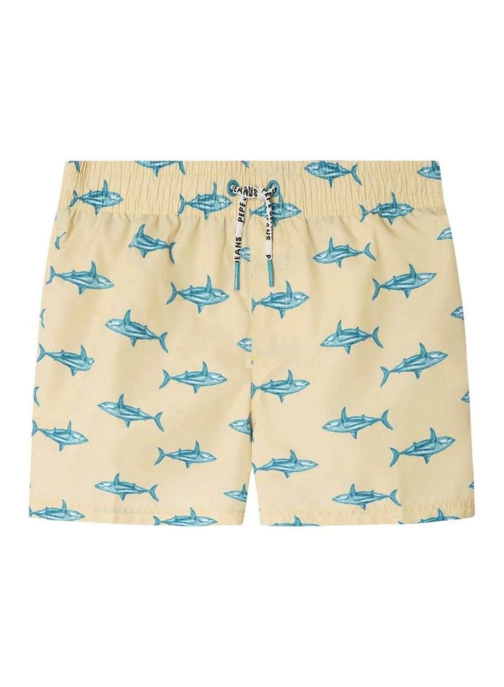 Pepe Jeans Boy's Shark Swimshort Shorts, Yellow (Desert Yellow), 10 Years