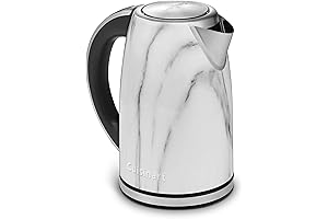 Cuisinart Electric Cordless 1.7-Liter Glass Tea Kettle with Marble Finish