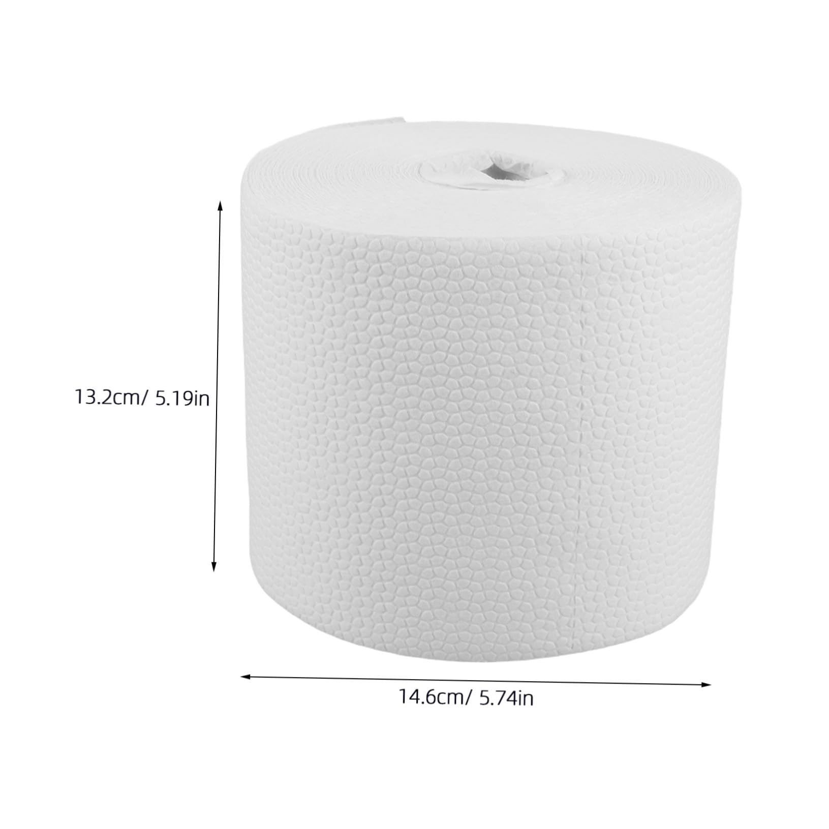 SOLUSTRE 1 Rotolo di Salviette Detergenti per Panni Monouso per Rimozione del Trucco Assorbimento Rapido Tessuto Bianco Facilmente Trasportabili per Cura della Pelle
