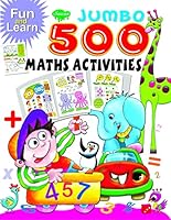 Fun & Learn Jumbo Maths 500 Activities 8131015920 Book Cover