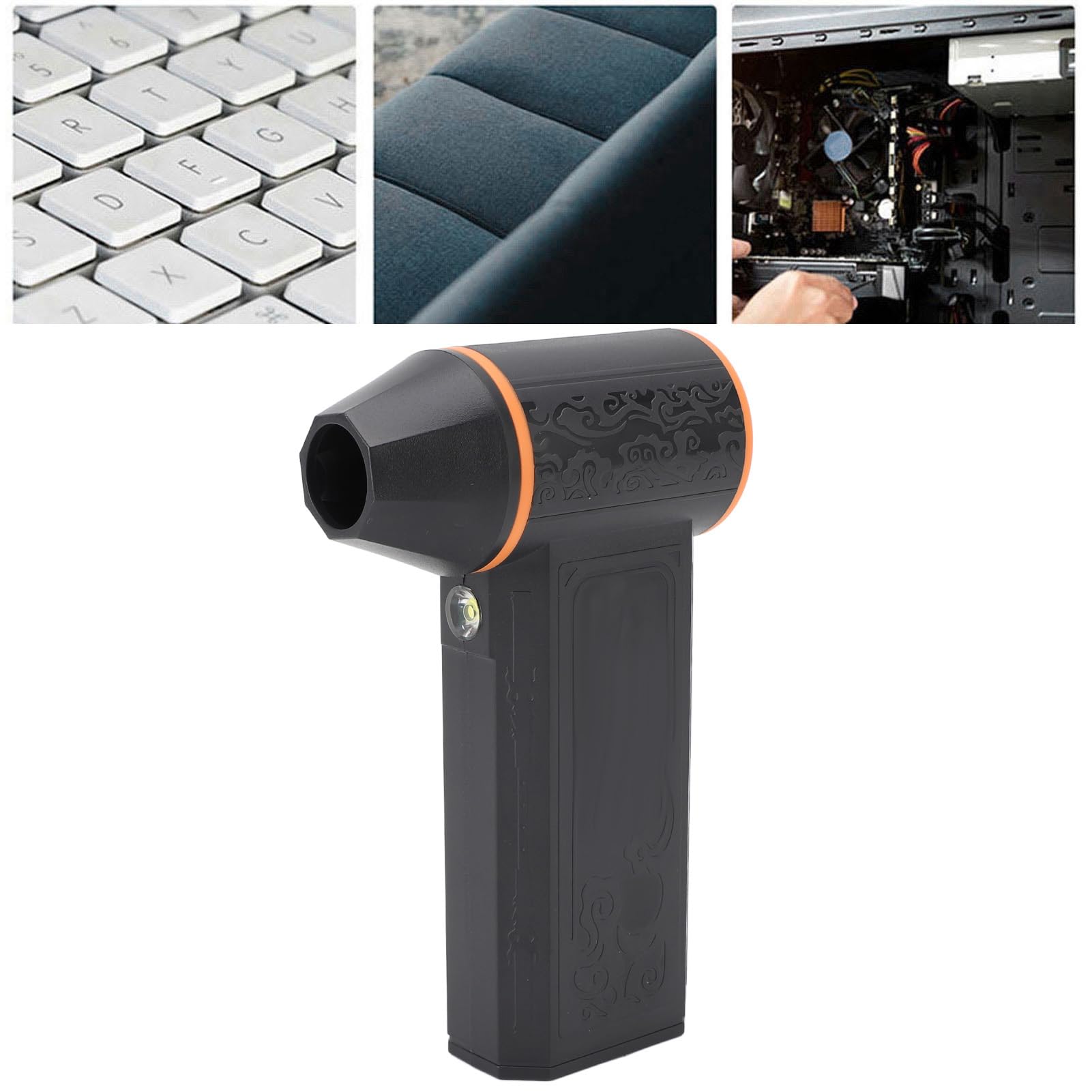 Cocoarm Plumero de Aire Eléctrico 130000RPM con Luz LED y Motor sin