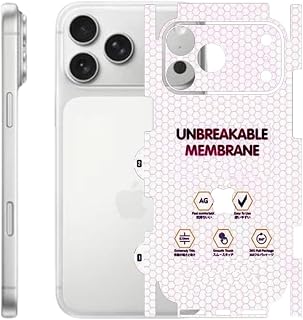 NISHTECH Matte Finish Full Body Cover Back Protector Compatible with iPhone 17 Pro | Unbreakable Membrane Scratch Guard Full Fit Protective, Case Friendly, (Back & Side) (Pack of 1)