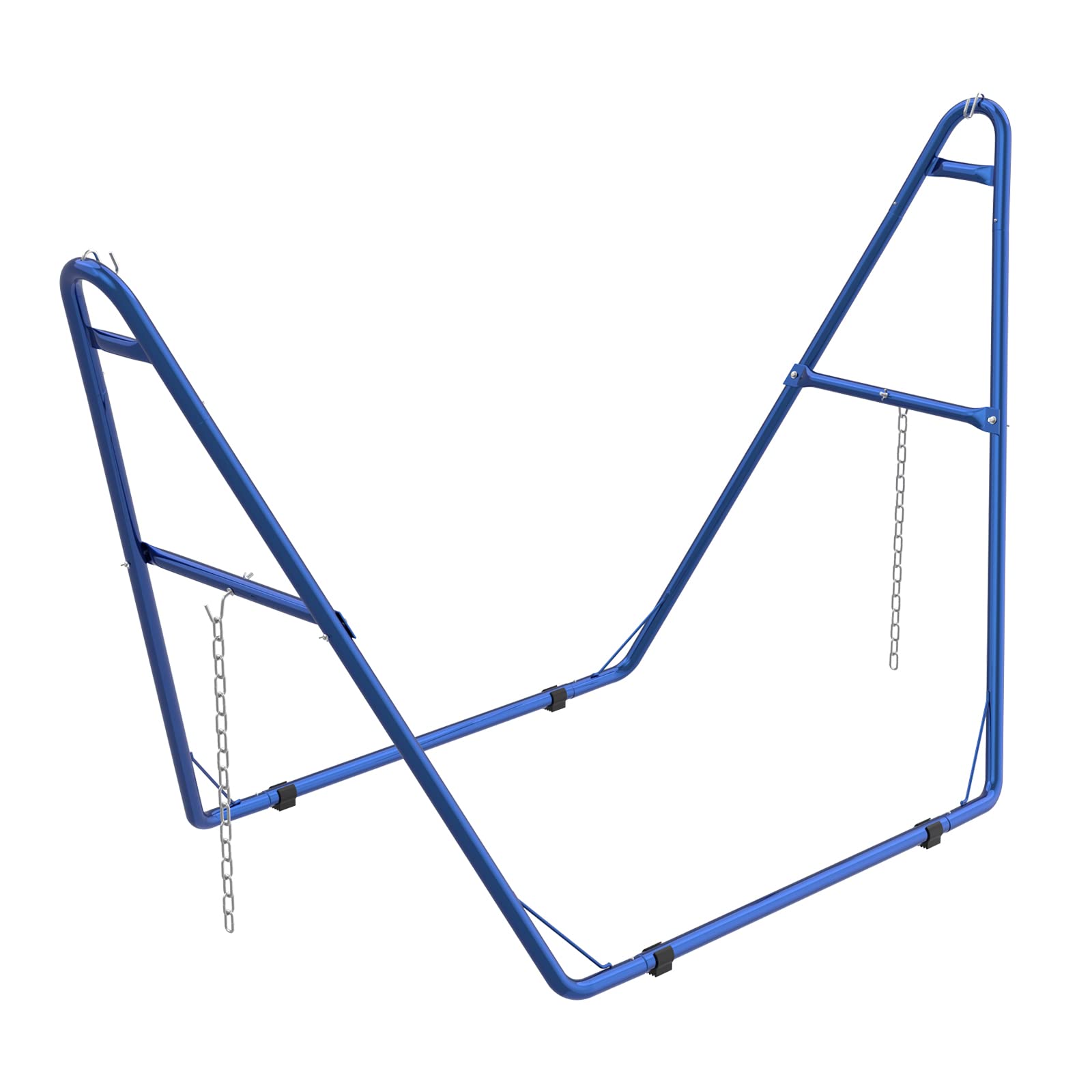 Outspark Portable Two Person Hammock Stand Only-Heavy Duty Outside Garden Backyard Outdoor 550-Pound Capacity,Fits Hammocks 9 to 14 Feet Long-Blue