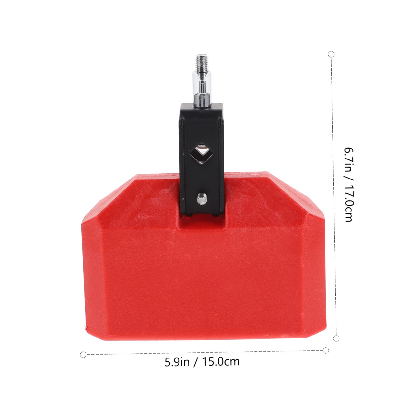 Levemolo Cow Bell Mount 6 Inch Drum Set Special Accessory Smooth Wear Resistant Red